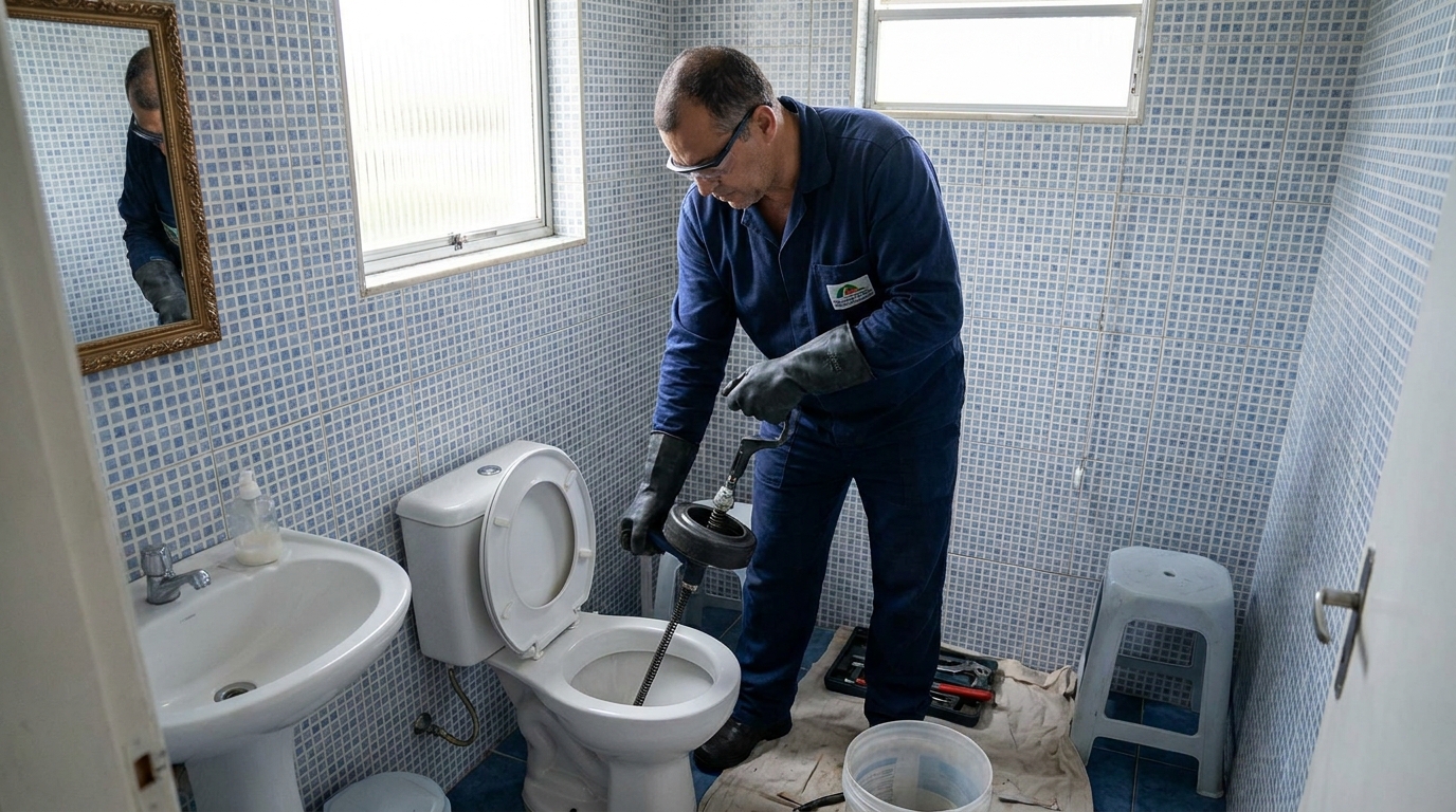 Desentupimento de vaso profissional em João Pessoa‑PB