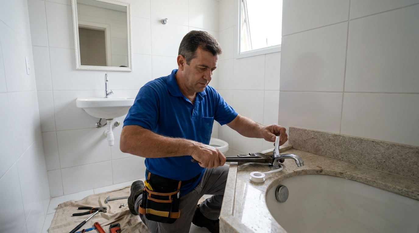 Instalação de torneira de cozinha em João Pessoa‑PB