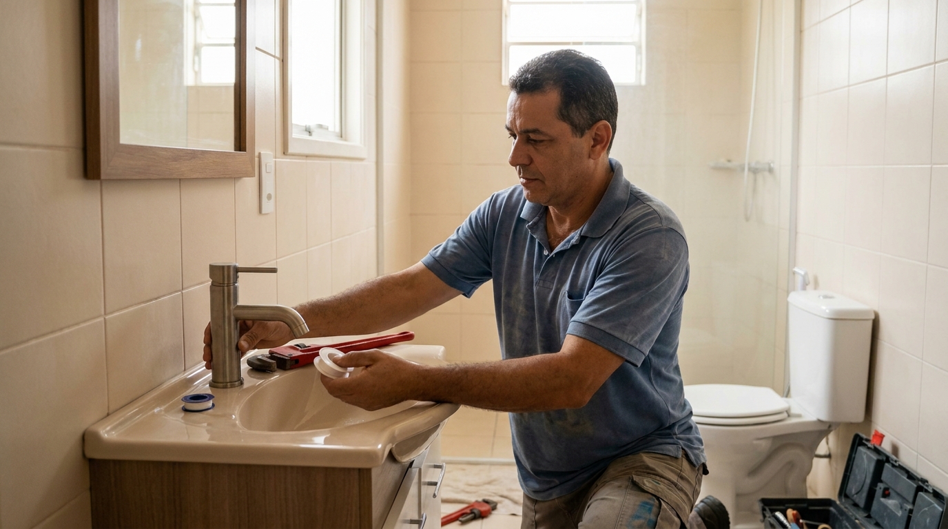 Instalação de torneira profissional em João Pessoa‑PB