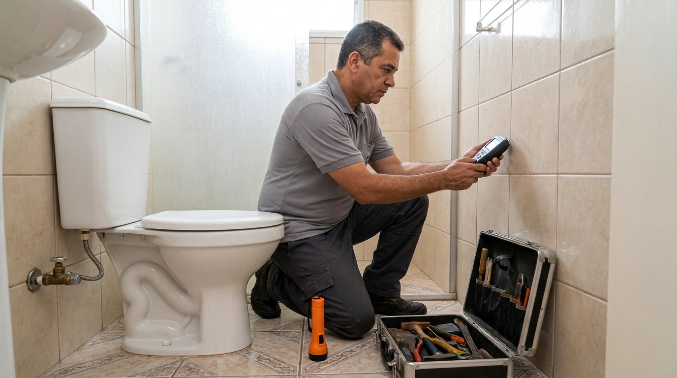 Técnico de caça vazamento com detector em João Pessoa‑PB